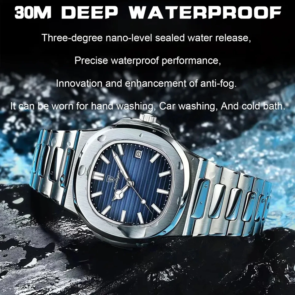 POEDAGAR 613 Luxury Waterproof Watch