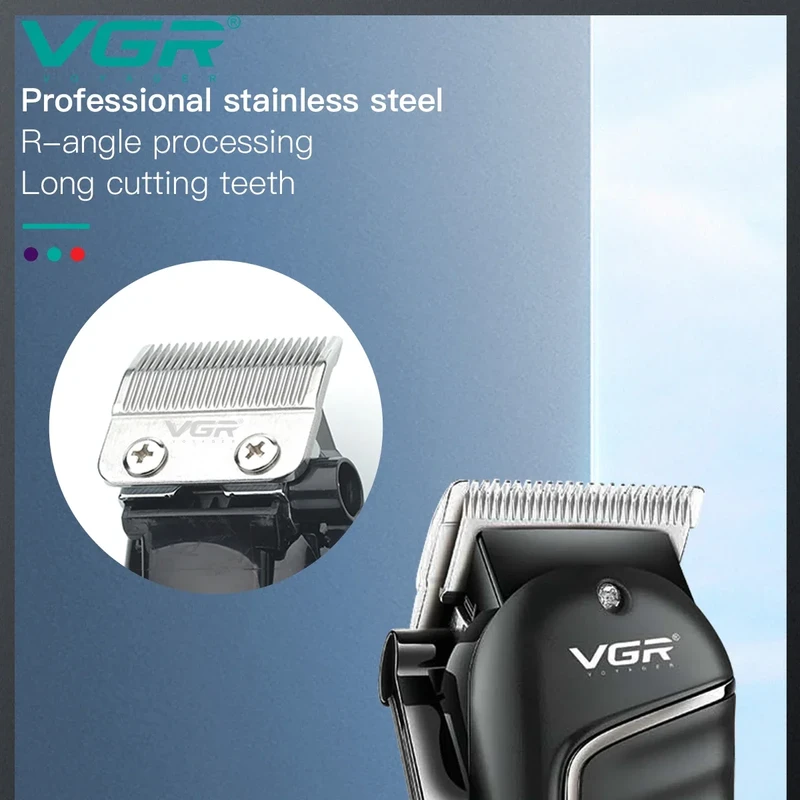 VGR Hair Clipper Professional Trimmer Rechargeable V-683 - Image 4