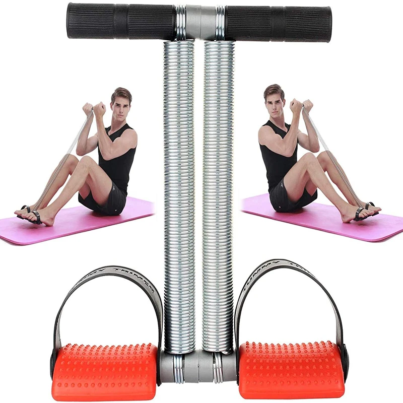 Spring Resistance Bands Elastic Steel Yoga Tensioner Fitness Equipment for Women Men Expander Workout Home Gym Exercise Training