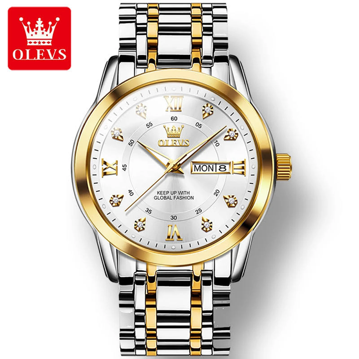 OLEVS 5513 Men’s Waterproof Quartz Watch Business Design - Image 3