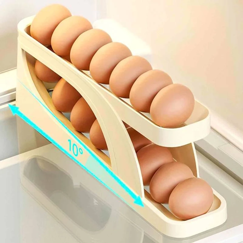 Automatic Rolling Egg Dispenser Tray