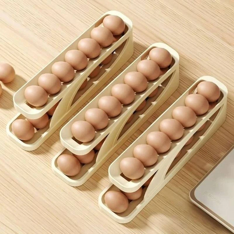 Automatic Rolling Egg Dispenser Tray