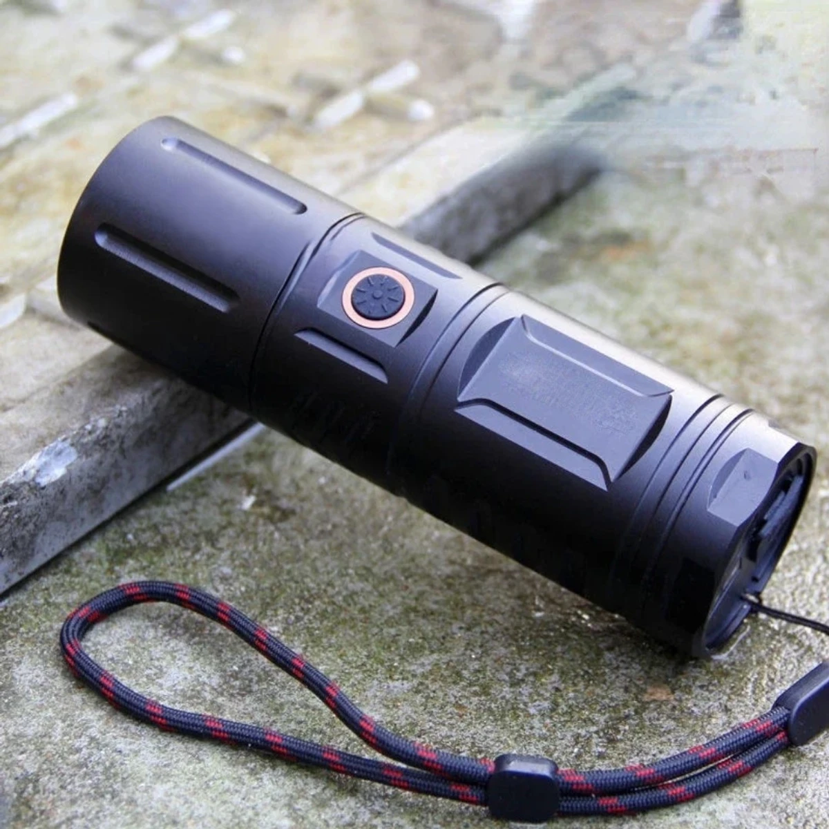 LED Rechargeable torch light with power bank