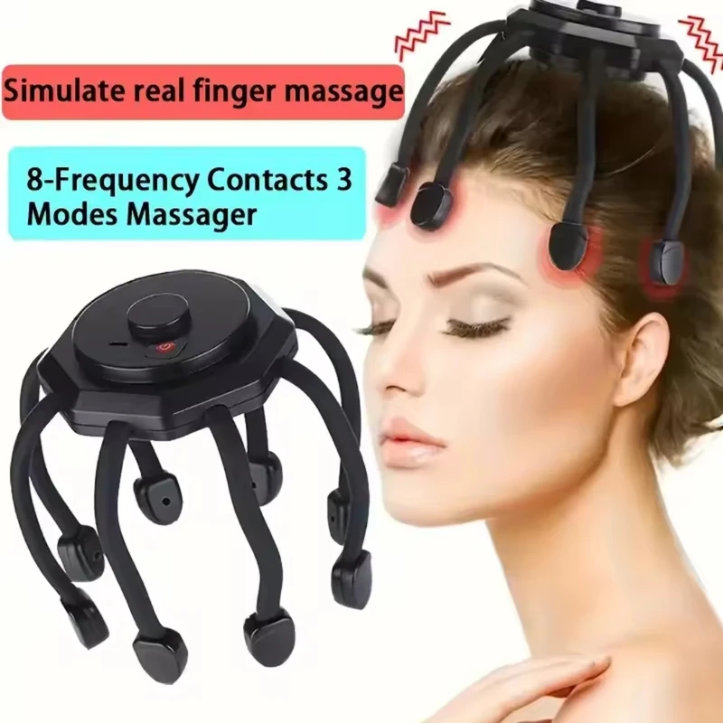 Electric Head Octopus Scalp Massager(Rechargeable)