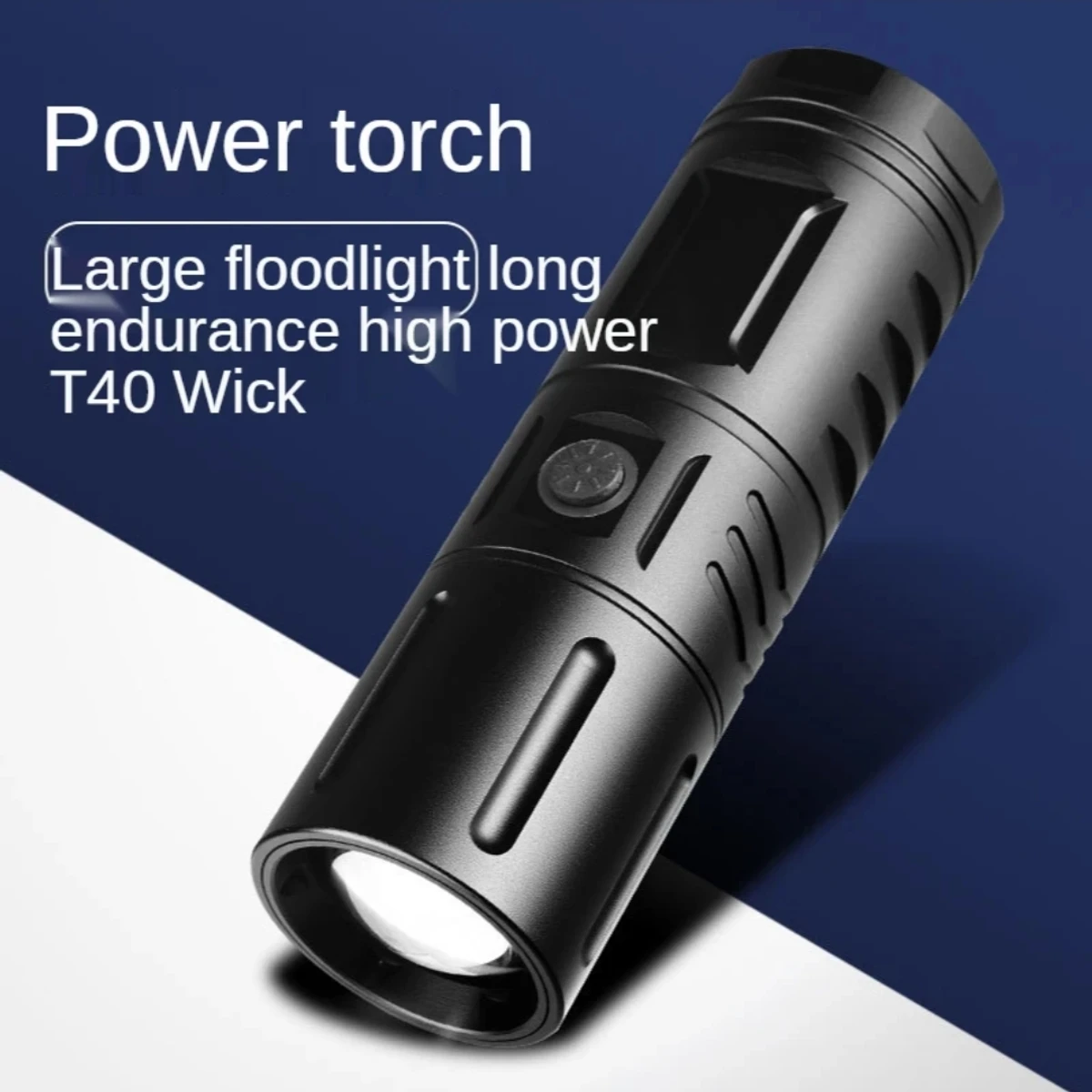 LED Rechargeable torch light with power bank