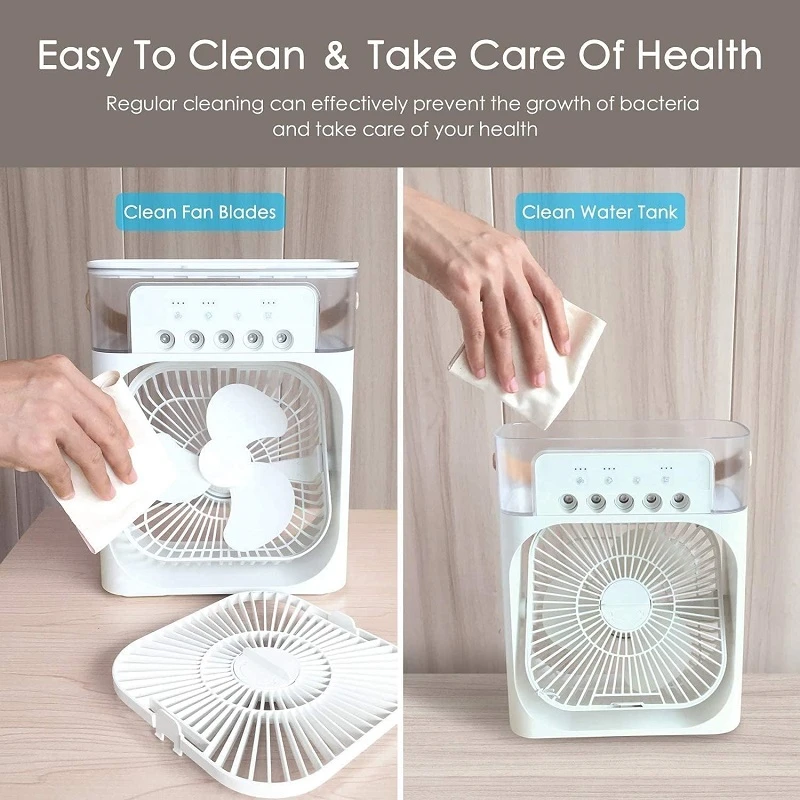 Portable Mini Water Air Cooler Table Fan - Image 6