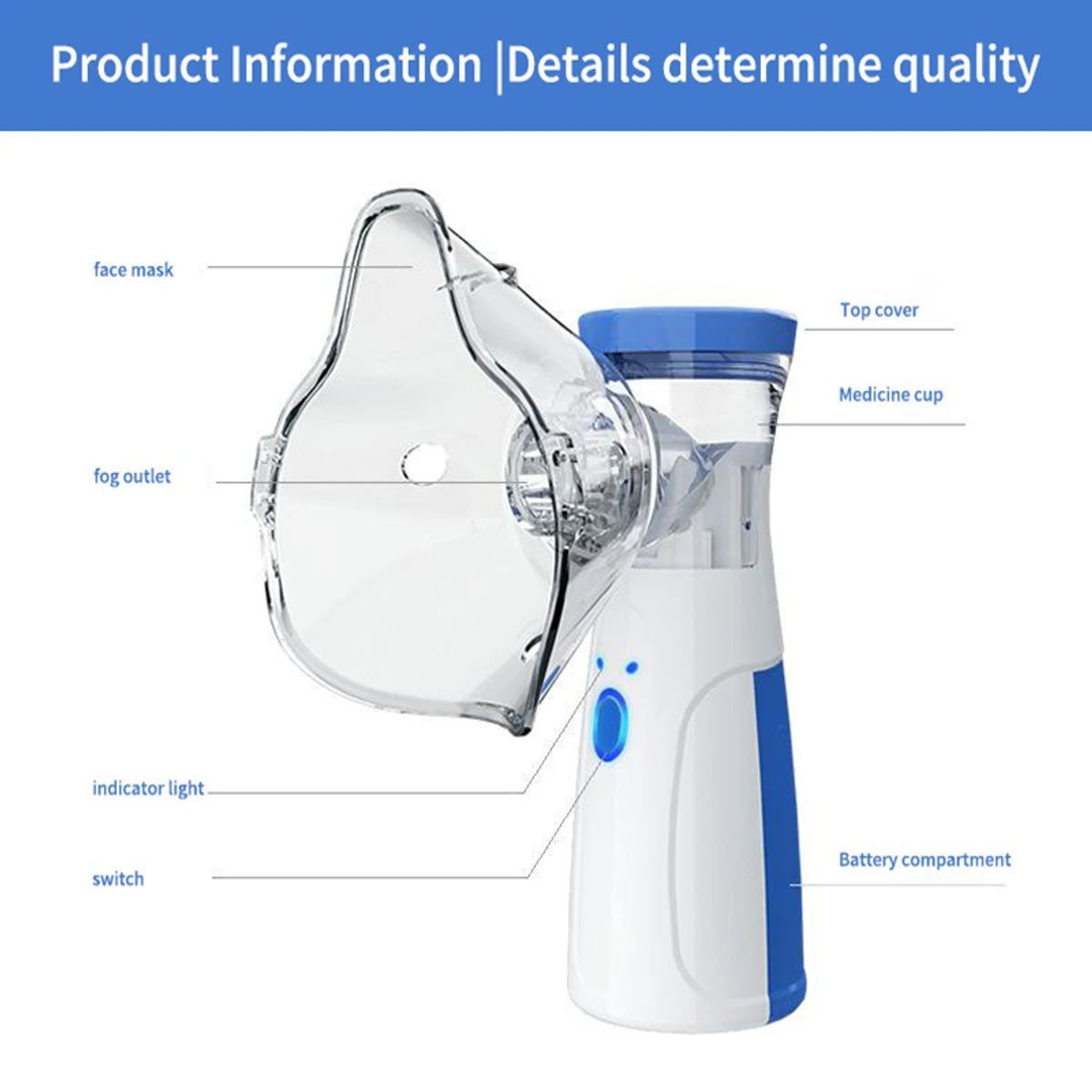 Portable Mesh Nebulizer JSL-W302 - Image 7