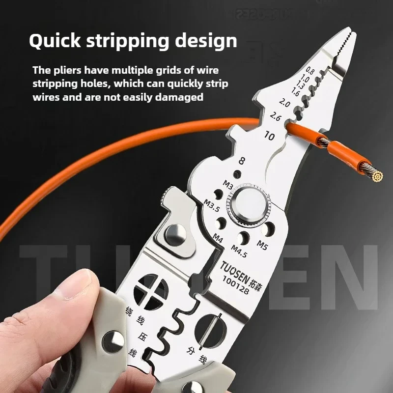 Multifunctional Wire Stripper Crimper Cable Cutter Pliers