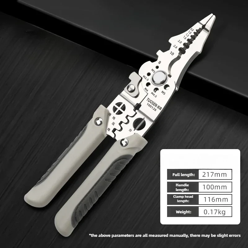 Multifunctional Wire Stripper Crimper Cable Cutter Pliers - Image 5