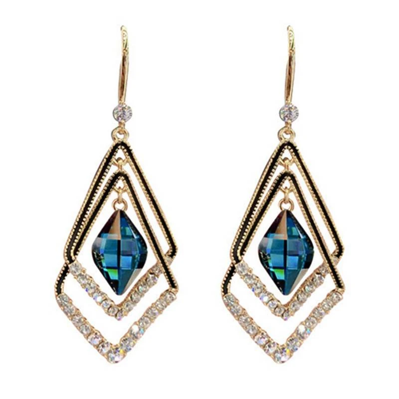 Retro Crystal Earrings