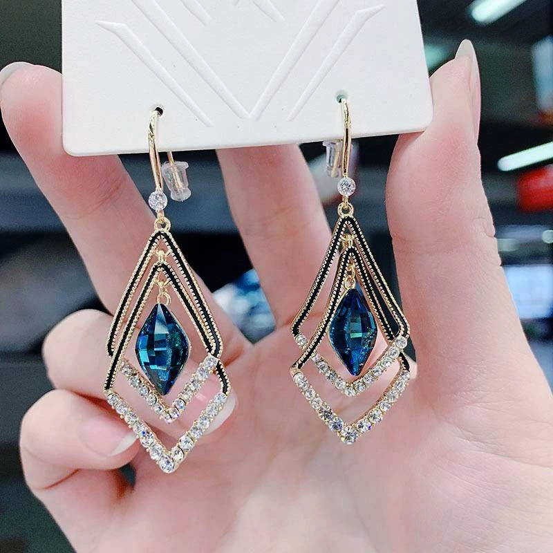 Retro Crystal Earrings