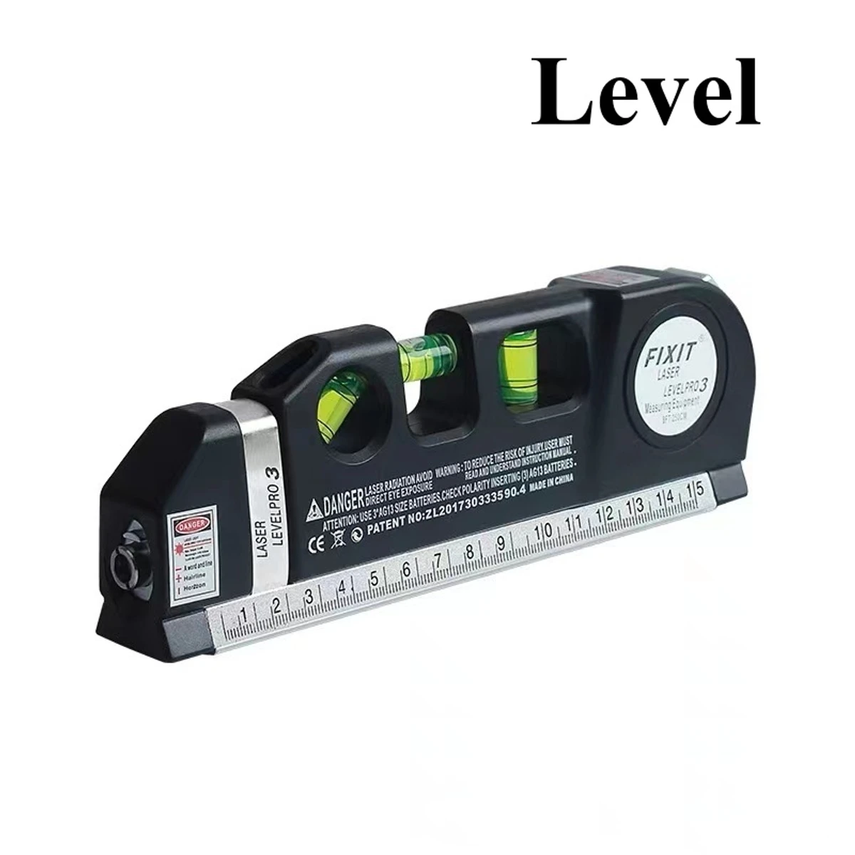 Laser Level Multipurpose Line Laser Leveler Tool Cross Line Lasers with 8FT 2.5M Standard Measure Tape and Metric Rulers - Image 3