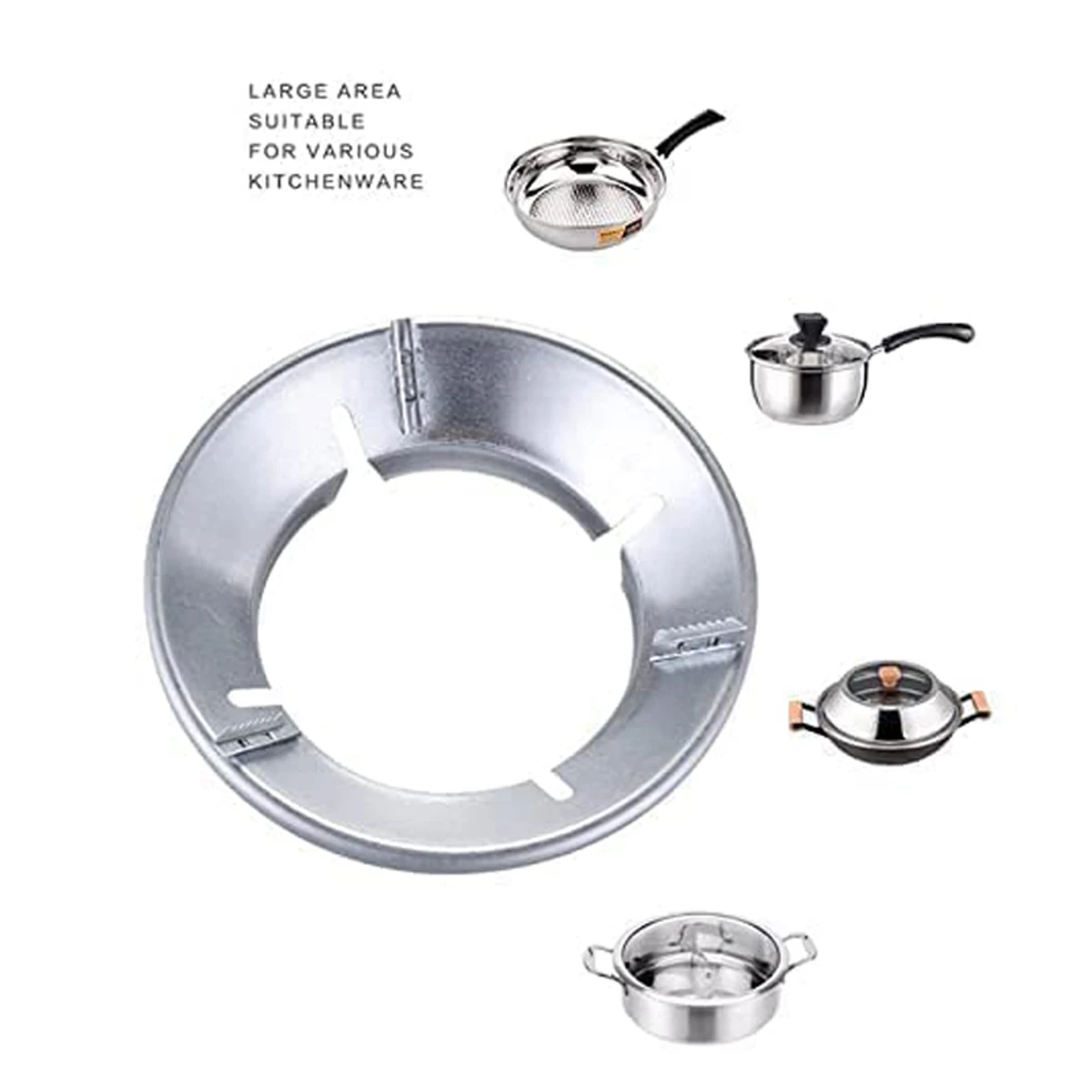 Stainless Steel Wok Rack Fire-gathering Gas Stove Wok Ring Stove Trivets Cooktop Range Pan Holder Stand For Gas Hob Home Kitchen - Image 6