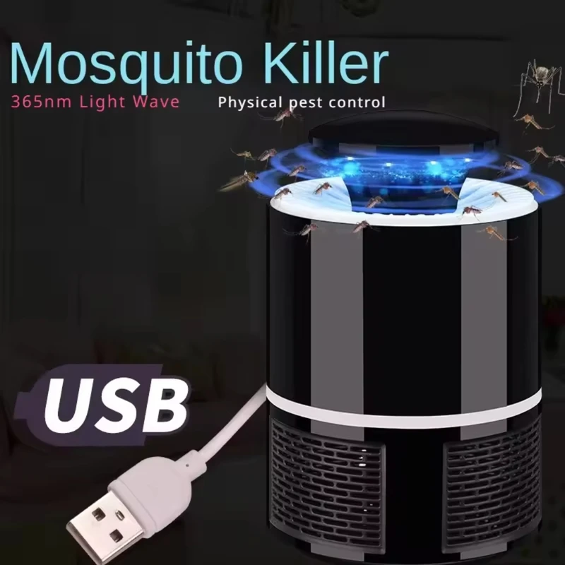 USB Electronics Mosquito Killer Trap Moth Fly Wasp LED Night Light Lamp