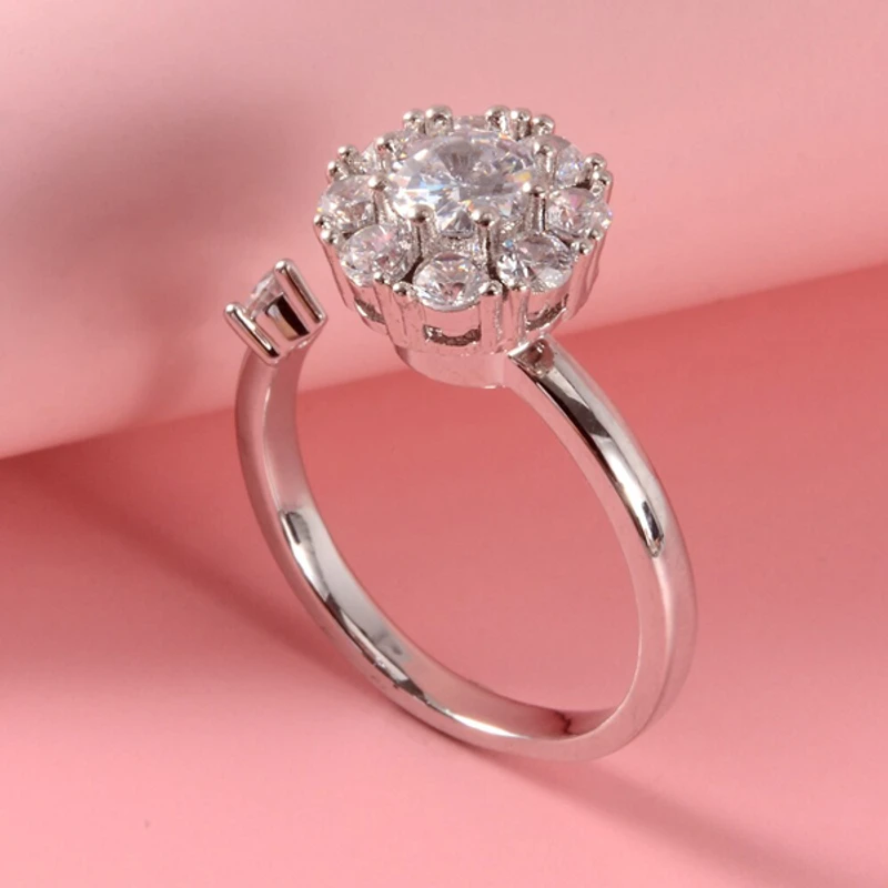 Flower Rotate Ring for Women valentines day special